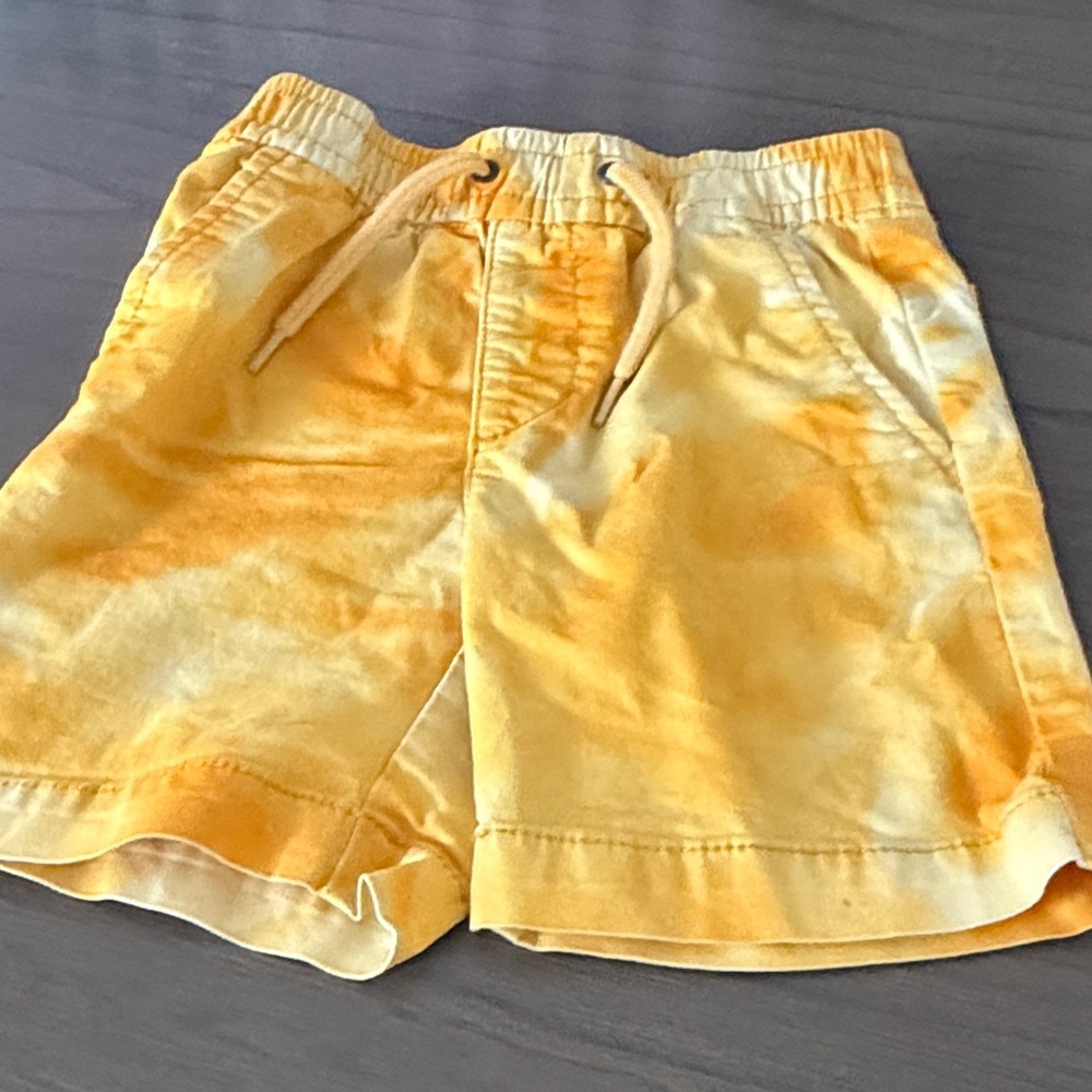 GAP Baby Yellow Elastic Waist Shorts